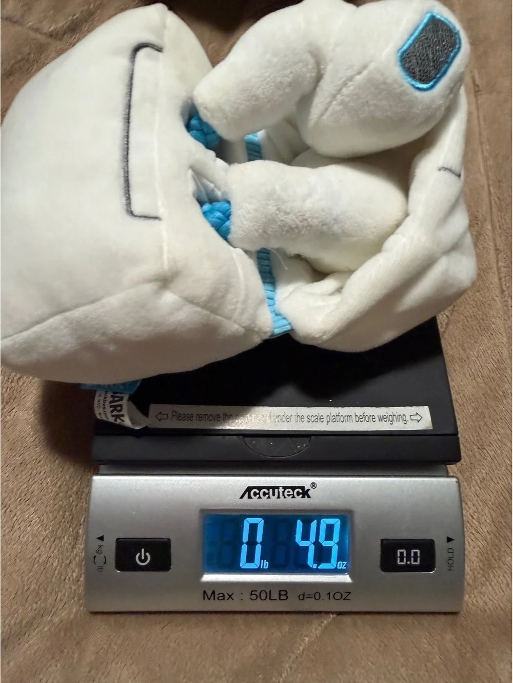 BarkBox Airpods Plush Dog Toy M/L with pullable rope & Crinkle